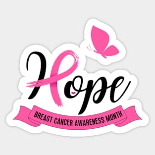 Hope - Breast cancer awareness Sticker